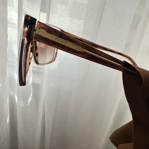 VINTAGE GUCCI Designer Sunglasses Brown Square GG 3179 OTOS8 19466 - Picture 7 of 16